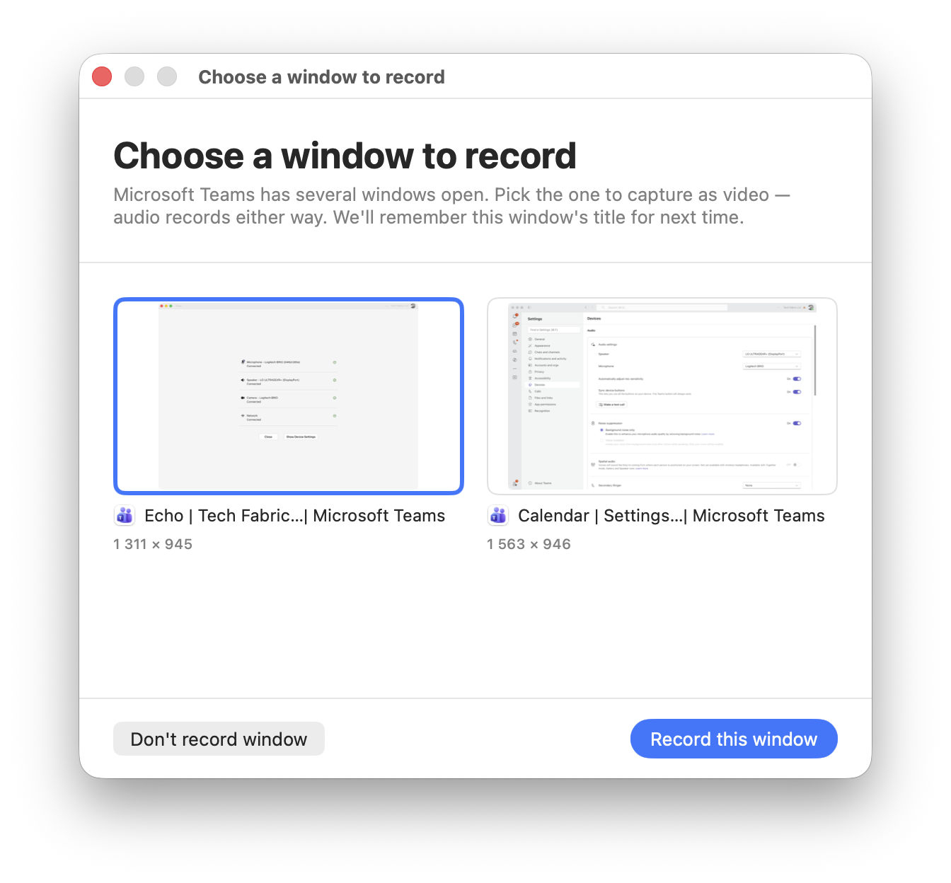 Choose a window to record